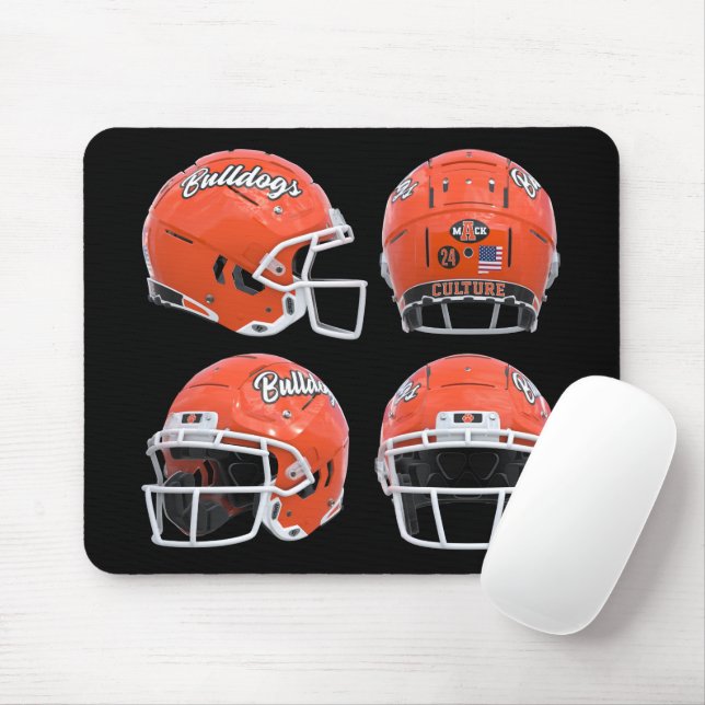 Tapis De Souris Artesia Bulldogs Football Casque Souris (Avec souris)