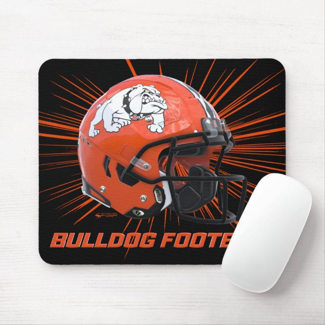 Tapis De Souris Artesia Bulldogs Football Helmet  Mouse Pad (Avec souris)