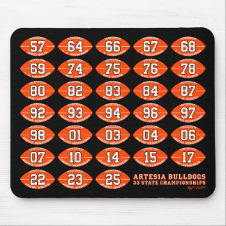 Tapis de souris Artesia Bulldogs Football State Ch