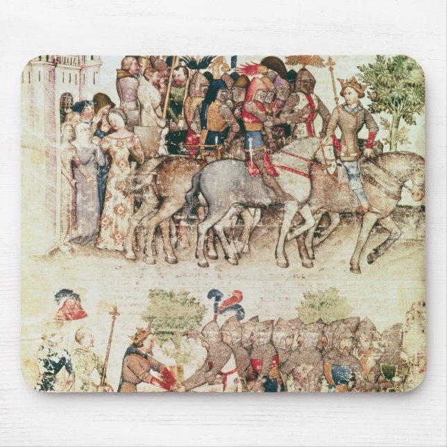 Tapis De Souris Arthur et ses chevaliers visant sur (Devant)