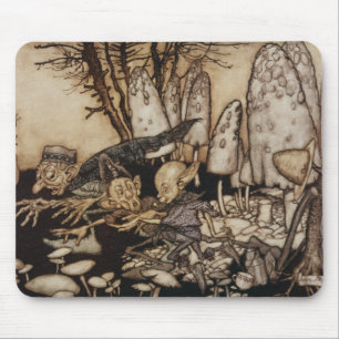 Tapis De Souris Arthur Rackham   Peter Pan dans des jardins de