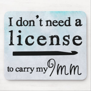 Tapis De Souris Artisanat de licence Crochet Hook