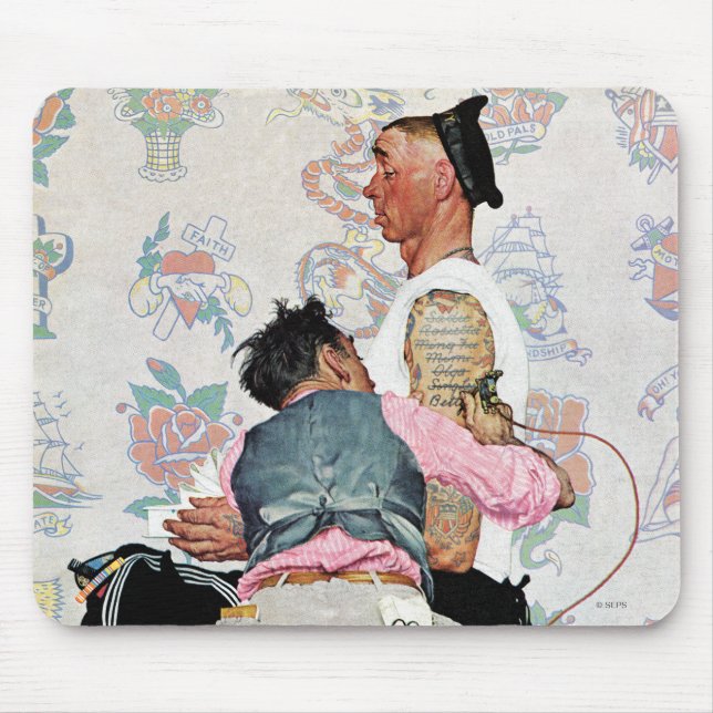 Tapis De Souris Artiste de tatouage (Devant)