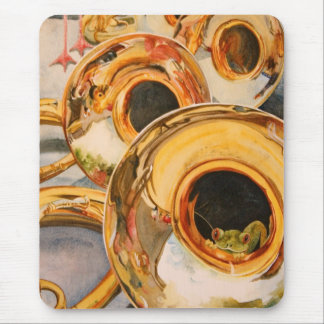 Tapis De Souris Artiste d'évasion drôle de grenouille de musicien