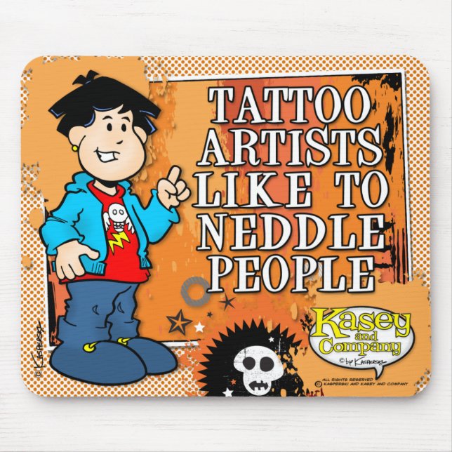 Tapis De Souris Artiste du tatouage (Devant)