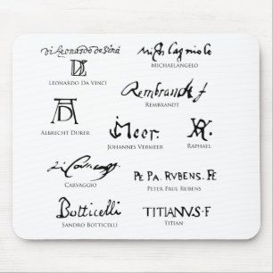 Tapis De Souris artistes-signatures-No5-artistes-classiques