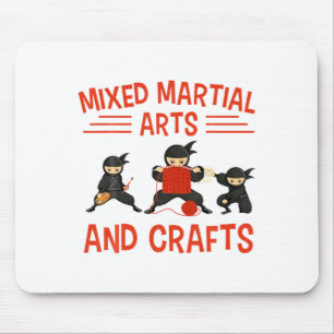 Tapis De Souris Arts martiaux mixtes drôles et artisanat Karaté Ni