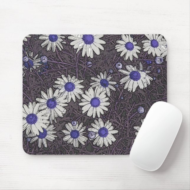 Tapis De Souris Artsy Daisies (Avec souris)