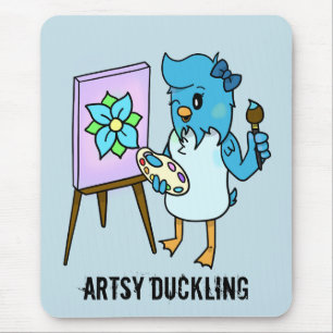 Tapis De Souris Artsy Duckling personnalisable Artist MousePad