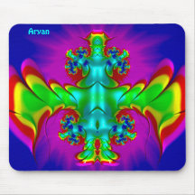 ARYAN ~ Zany Hot Red, Green, Blue et Yellow ~