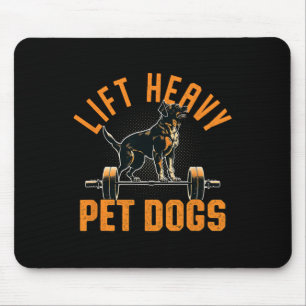 Tapis De Souris Ascenseur Chiens de compagnie lourds Gym Amoureux