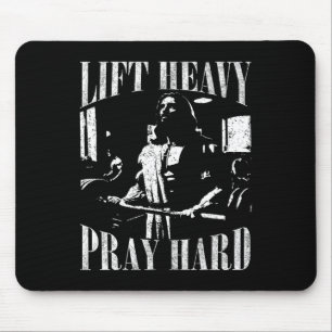 Tapis De Souris Ascenseur Lourd Priez Dur Gym Jesus Christian Pour