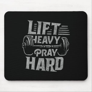 Tapis De Souris Ascenseur Lourd Priez Dur Gym Jesus Christian Pour