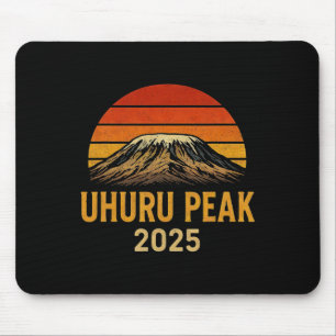Tapis De Souris Ascension du pic Uhuru Kilimanjaro Tanzanie 2025 S