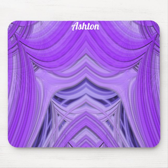 Tapis De Souris ASHTON ~ Lavande bleue et conception violette (Devant)
