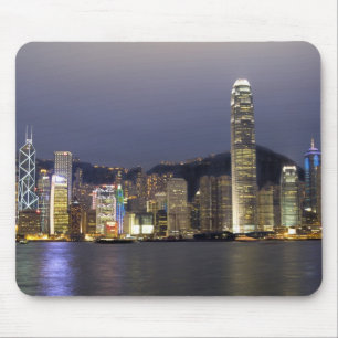 Tapis De Souris Asie, Chine, Hong Kong, ciel de la ville et 2