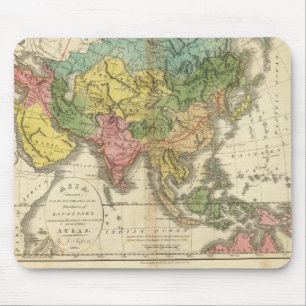 Tapis De Souris Asie et empire de Genghis Kahn