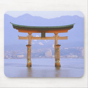 Tapis De Souris Asie, Japon, Hiroshima. Mivaiima. Porte Torii