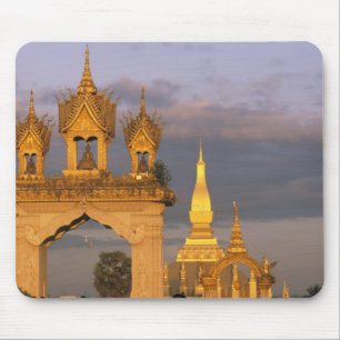 Tapis De Souris Asie, Laos, Vientiane. Temple de That Luang.