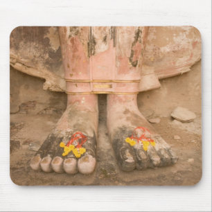 Tapis De Souris Asie Thaïlande, Sukhothai, pieds de Bouddha et