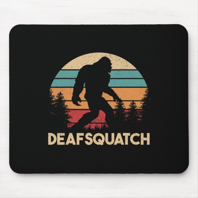 Tapis De Souris Asl Deaf Awareness Hearing Loss Sign Language And  (Devant)