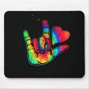 Tapis De Souris ASL Love Sign Language