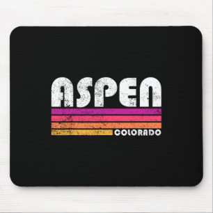 Tapis De Souris Aspen Colorado Co Mountain Ski Vintage 80s Aspe