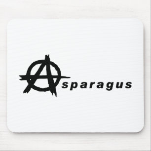 Tapis De Souris Asperges avec symbole d'anarchie