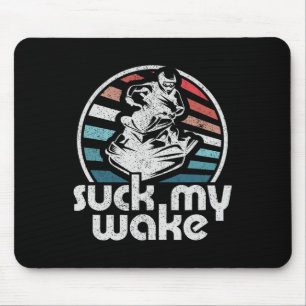 Tapis De Souris Aspire à mon sillage Jet Ski Rétro 70s Drôle de Je