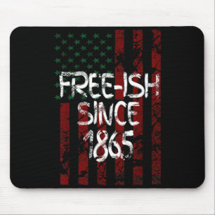 Tapis De Souris Assermenté depuis 1865 drapeau de la fête juneteen