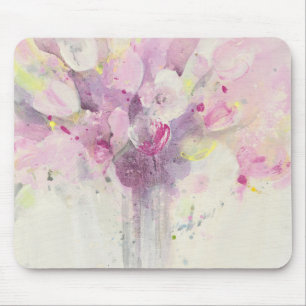 Tapis De Souris Assez au printemps bouquet rose mou de