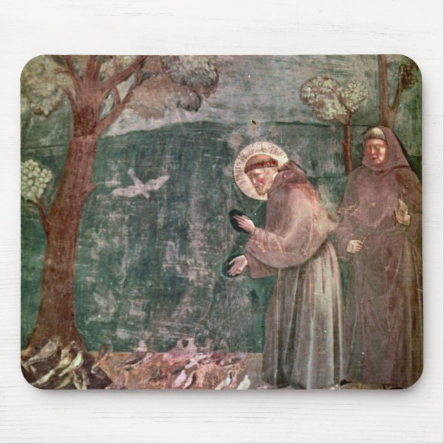 Tapis De Souris Assisi, le St Francis et les oiseaux (Devant)