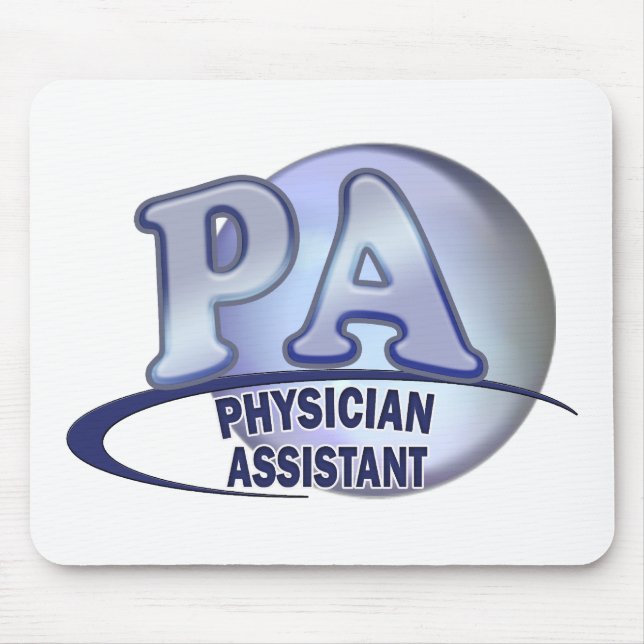 TAPIS DE SOURIS ASSISTANT BLEU DE MÉDECIN DE LOGO DE PA (Devant)