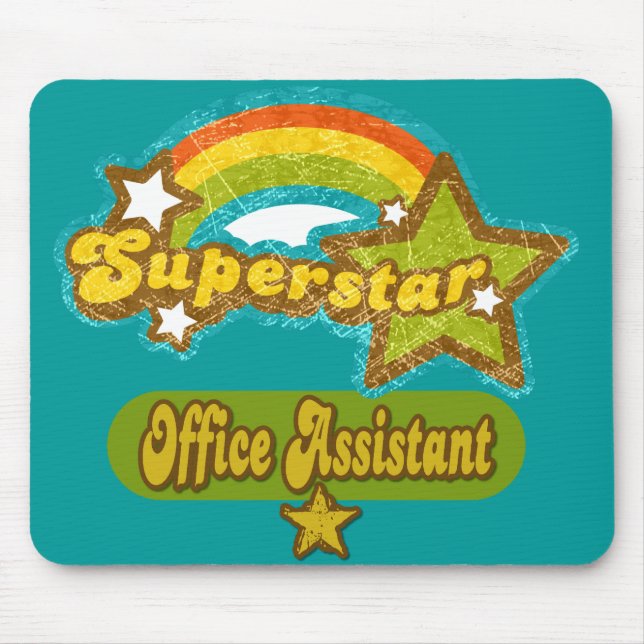 Tapis De Souris Assistant de bureau de superstar (Devant)