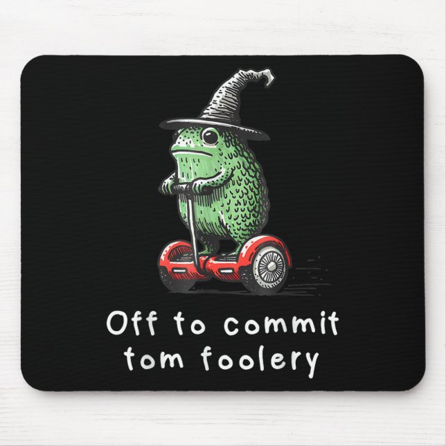 Tapis De Souris Assistant Grenouille Whimsical Désactivé Pour Enga (Devant)