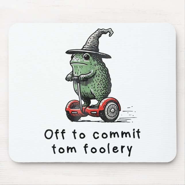 Tapis De Souris Assistant Grenouille Whimsical Désactivé Pour Enga (Devant)
