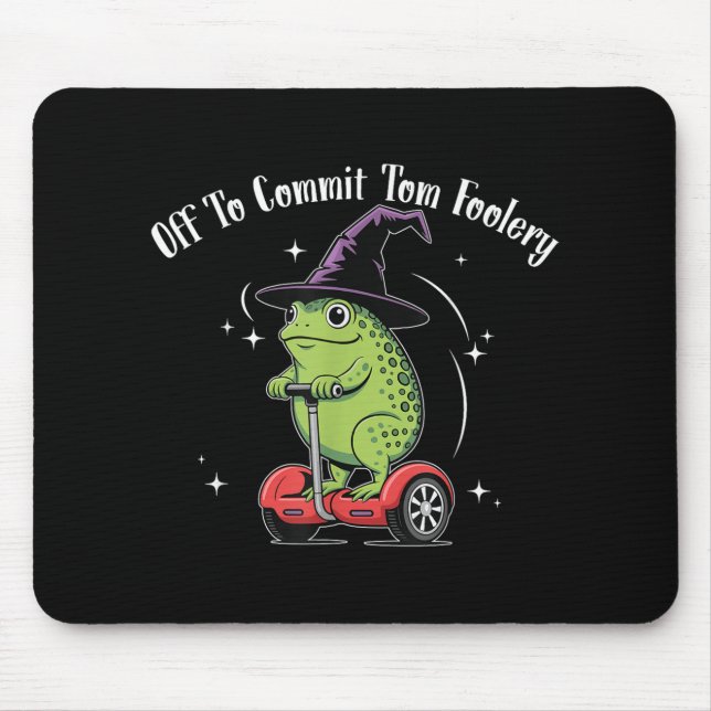 Tapis De Souris Assistant Grenouille Whimsical Désactivé Pour Enga (Devant)