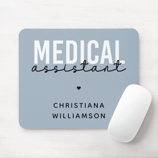Tapis De Souris Assistant Médicale personnalisé | Cadeau de l'assi (Avec souris)