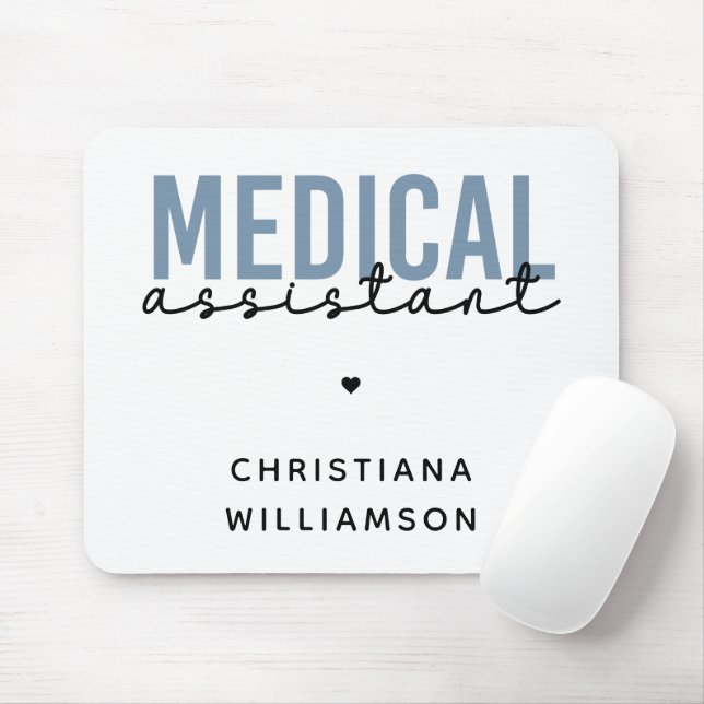 Tapis De Souris Assistant Médicale personnalisé MA | Assistant cli (Avec souris)