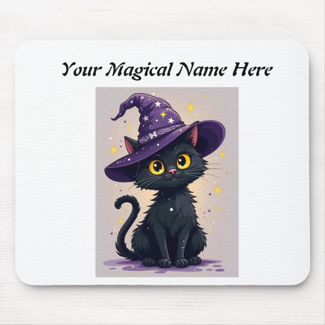 Tapis De Souris Assistant mystique Imaginaire de chat (Devant)