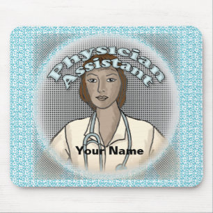 Tapis De Souris Assistante médicale féminine noire
