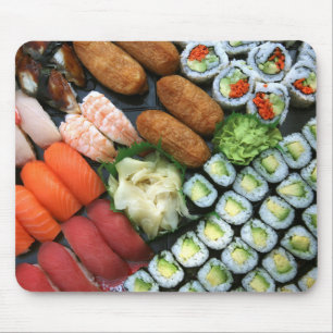 Tapis De Souris Assortiment de favoris de sushi japonais
