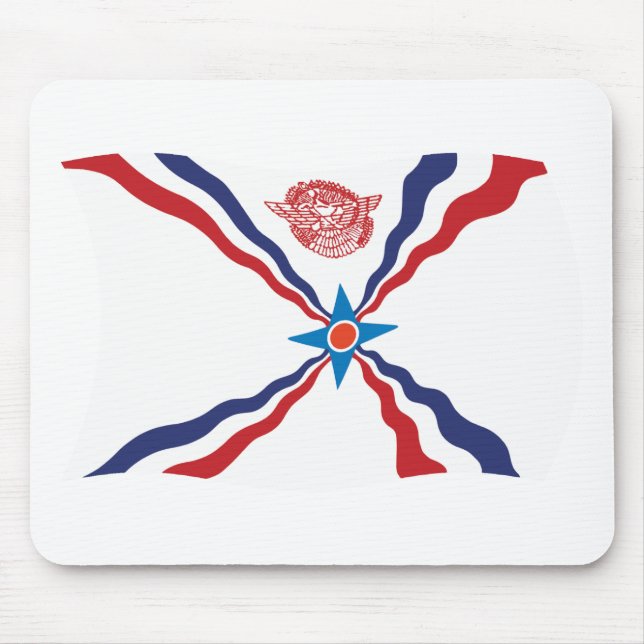 Tapis De Souris Assyrian Nation Flag Mousepad (Devant)