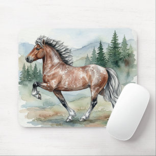 Tapis De Souris Astrid Tolting Cheval islandais aquarelle