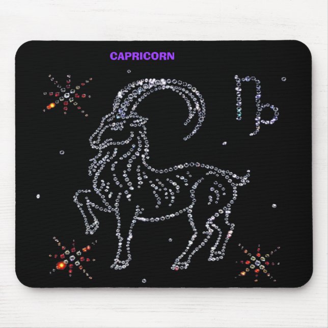 Tapis De Souris Astrologie Capricorne Mousepad (Devant)