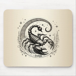 Tapis De Souris Astrologie du croissant de lune du Scorpion Zodiaq