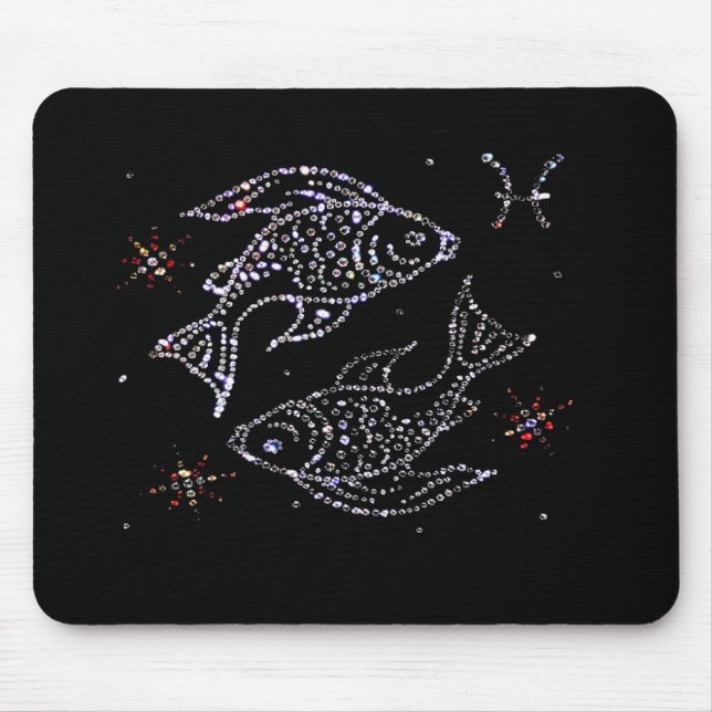 Tapis De Souris Astrologie Mousepad de Poissons (Devant)