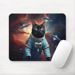 Tapis De Souris Astronaut de chat galactique