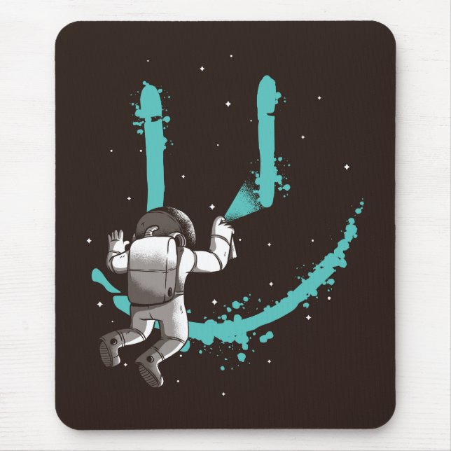 Tapis De Souris astronaut grafitti (Devant)