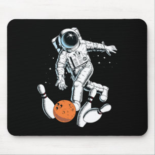 Tapis De Souris Astronaut Space Bowling Cool Astronaut Bowling Lov
